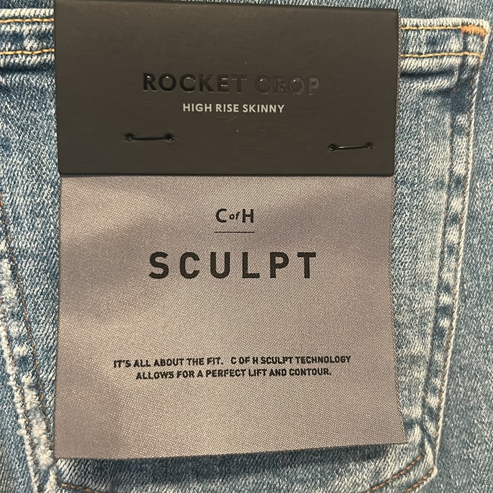 NWT Citizens of Humanity Rocket Crop High Rise Skinny Jeans Sz 28 - Picture 4 of 9